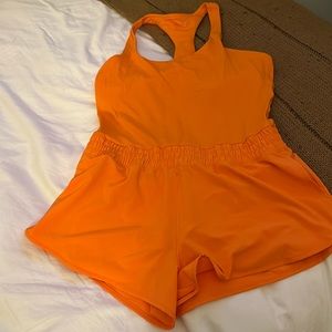 Racer back shorts romper